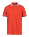 Invicta Man Polo Shirt Orange Size Xl Cotton In Red