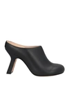 Loewe Woman Mules & Clogs Black Size 8 Leather