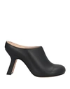 Loewe Terra Leather Stiletto Mule Clogs In Black