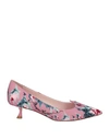 ROGER VIVIER ROGER VIVIER WOMAN PUMPS PINK SIZE 6.5 TEXTILE FIBERS