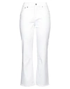 Roy Rogers Roÿ Roger's Woman Denim Pants White Size 25 Cotton, Elastane