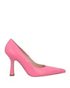 Liu •jo Woman Pumps Magenta Size 9 Soft Leather