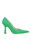Liu •jo Woman Pumps Green Size 8 Soft Leather