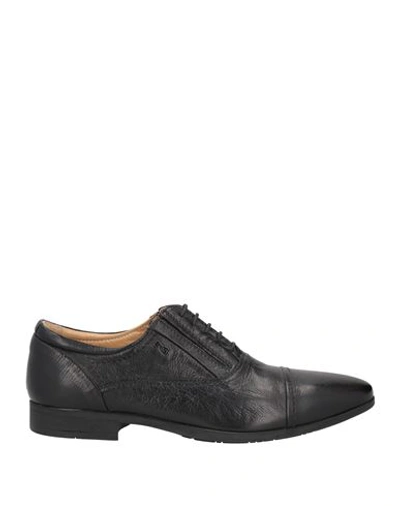 Nero Giardini Man Lace-up Shoes Black Size 8 Leather