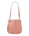 Marjana Von Berlepsch Woman Shoulder Bag Pastel Pink Size - Leather
