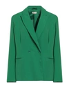 Liu •jo Woman Blazer Green Size 8 Polyester, Elastane In Green