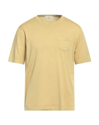 Filippo De Laurentiis Man T-shirt Khaki Size 40 Cotton In Beige