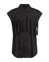 Dondup Woman Shirt Black Size 8 Cotton, Elastane