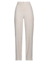 Angela Mele Milano Woman Pants Cream Size S Viscose, Polyester, Elastane In White