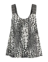 Actitude By Twinset Woman Top Black Size S Cotton, Viscose, Polyester, Polyamide In Black
