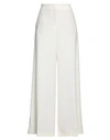Seductive Woman Pants Ivory Size 4 Polyester, Elastane In White