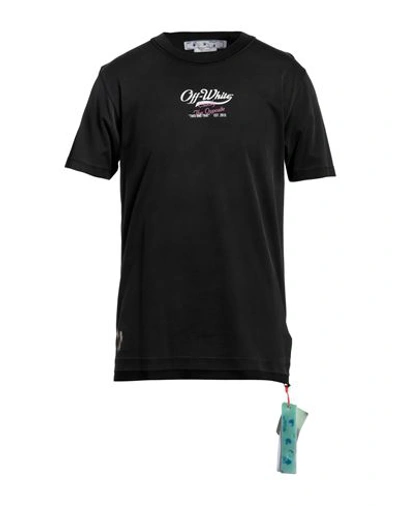 Off-white Man T-shirt Black Size Xs Cotton