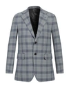 Dunhill Man Blazer Pastel Blue Size 46 Wool, Tussah Silk, Linen In Blue