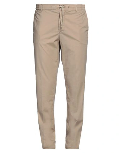 Berwich Man Pants Sand Size 40 Cotton, Lyocell, Elastane In Beige