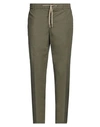 Berwich Man Pants Military Green Size 42 Cotton, Lyocell, Elastane