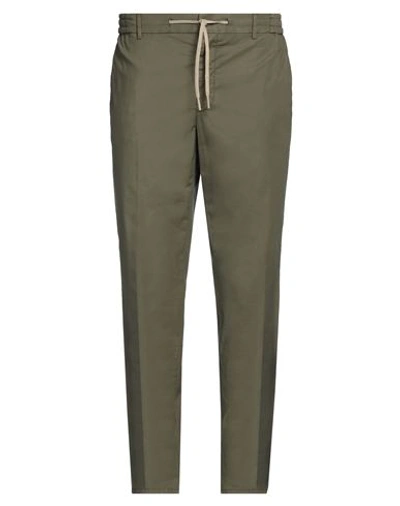 Berwich Man Pants Military Green Size 42 Cotton, Lyocell, Elastane