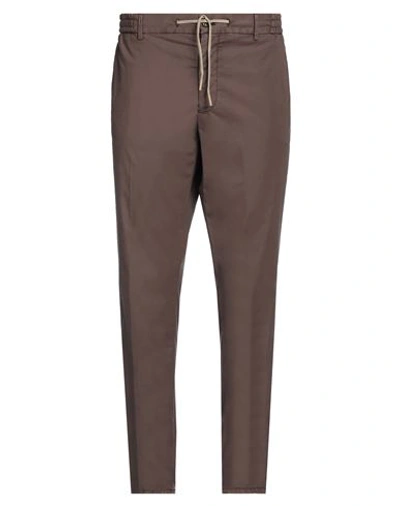 Berwich Man Pants Brown Size 42 Cotton, Lyocell, Elastane