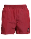 Calvin Klein Man Swim Trunks Burgundy Size S Polyester, Polyamide In Red