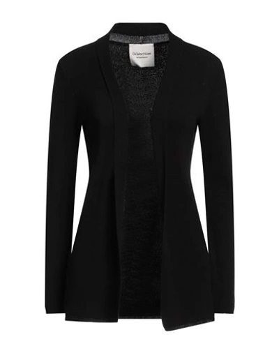 Celebrities Tricot Woman Cardigan Black Size S Viscose, Polyester