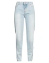 Alexandre Vauthier Woman Jeans Blue Size 28 Cotton, Glass In Blue
