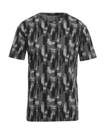 Karl Lagerfeld Man T-shirt Grey Size M Cotton