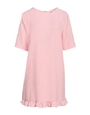 BLUGIRL BLUMARINE BLUGIRL BLUMARINE WOMAN MINI DRESS PINK SIZE 8 POLYESTER, ELASTANE