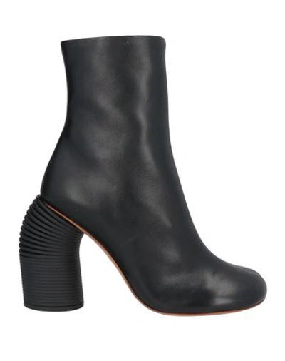 Off-white Woman Ankle Boots Black Size 9 Leather