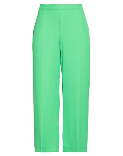 Diana Gallesi Woman Pants Acid Green Size 14 Polyester, Elastane