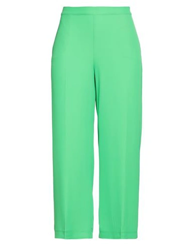 Diana Gallesi Woman Pants Acid Green Size 16 Polyester, Elastane