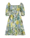 Liu •jo Woman Mini Dress Green Size 10 Cotton In Green