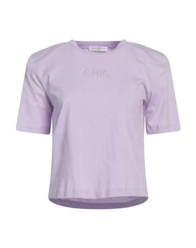 Maria Vittoria Paolillo Mvp Woman T-shirt Lilac Size 2 Cotton In Purple