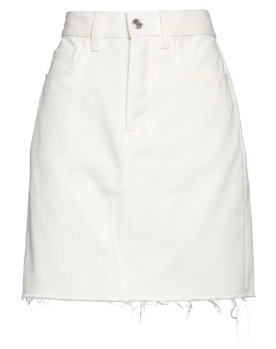 Department 5 Woman Mini Skirt White Size 28 Cotton
