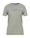 Lost In Albion Man T-shirt Sage Green Size M Cotton