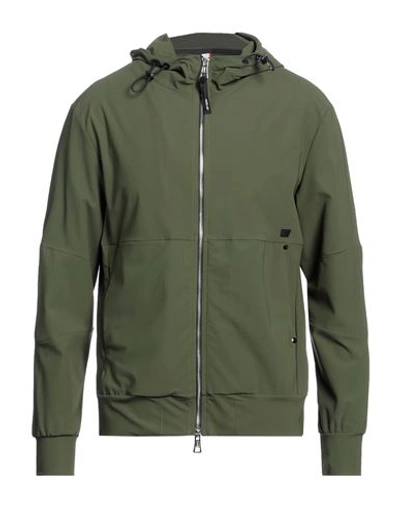 Pmds Premium Mood Denim Superior Man Jacket Military Green Size L Polyamide, Elastane