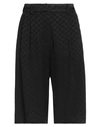 Karl Lagerfeld Woman Shorts & Bermuda Shorts Black Size 10 Acetate, Viscose In Black