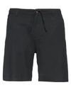 Selected Homme Man Shorts & Bermuda Shorts Black Size M Organic Cotton, Linen, Elastane