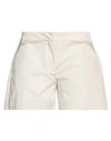Costume National Woman Shorts & Bermuda Shorts Beige Size 4 Cotton In Beige