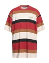 Carhartt Man T-shirt Brick Red Size Xxl Organic Cotton