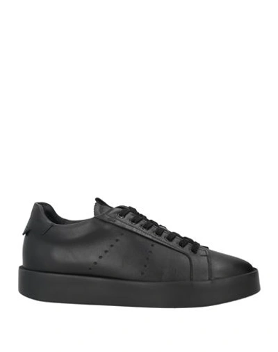 Rogal's Man Sneakers Black Size 6 Soft Leather
