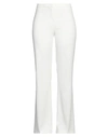 Pinko Woman Pants White Size 2 Polyester, Elastane