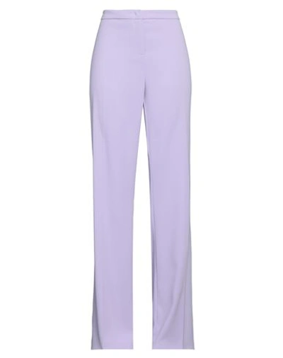 Pinko Woman Pants Light Purple Size 10 Polyester, Elastane