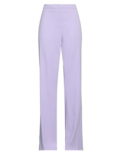 Pinko Woman Pants Mauve Size 8 Polyester, Elastane In Purple