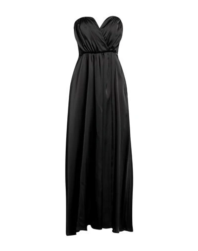 Gaelle Paris Gaëlle Paris Woman Maxi Dress Black Size 8 Polyester