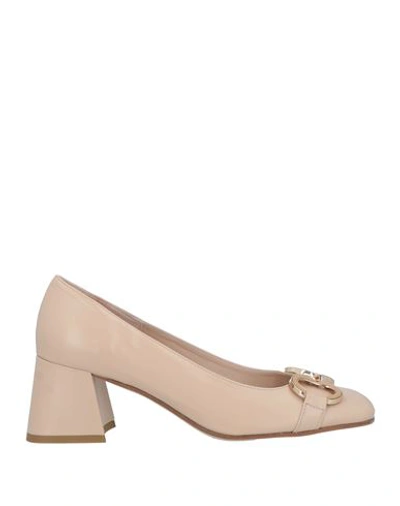 Status Woman Pumps Blush Size 10.5 Leather In Pink