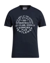 Bowery Man T-shirt Midnight Blue Size Xxl Cotton
