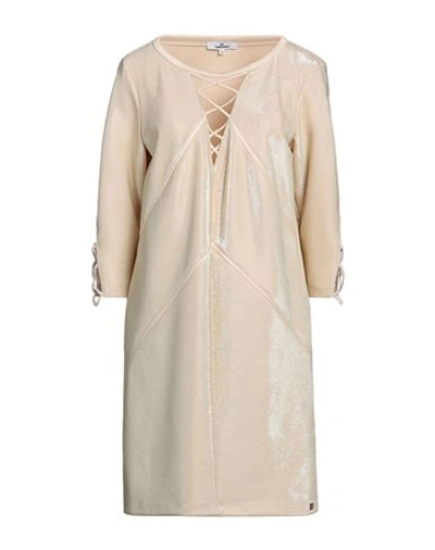 Gil Santucci Woman Mini Dress Gold Size 10 Polyester