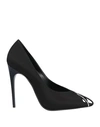 SAINT LAURENT SAINT LAURENT WOMAN PUMPS BLACK SIZE 8 TEXTILE FIBERS