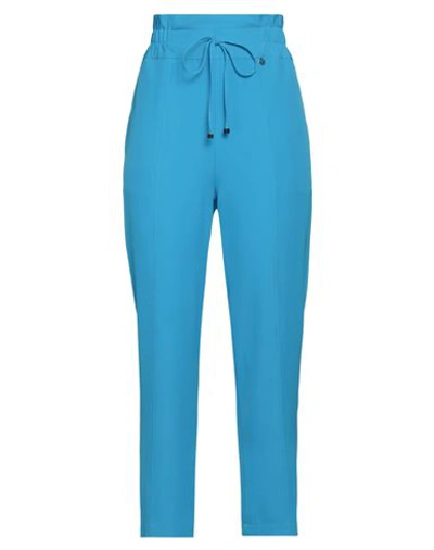 Le Sarte Del Sole Woman Pants Azure Size 8 Polyester, Elastane In Blue