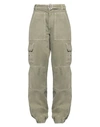 ALESSANDRA RICH ALESSANDRA RICH WOMAN PANTS MILITARY GREEN SIZE 28 COTTON