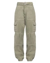 Alessandra Rich Woman Pants Military Green Size 29 Cotton In Green